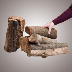 leña para estufas en palet